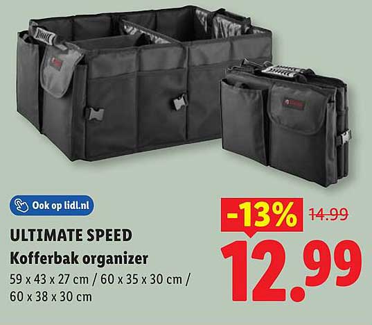 ULTIMATE SPEED Kofferbak organizer