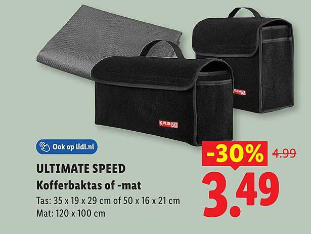 ULTIMATE SPEED Kofferbaktas of -mat