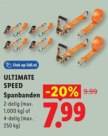 ULTIMATE SPEED Spanbanden -20%