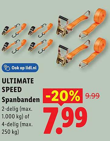 ULTIMATE SPEED Spanbanden -20%