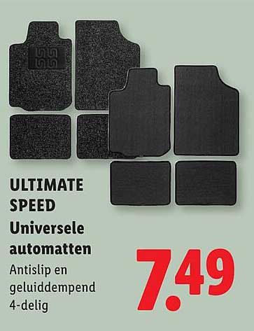 ULTIMATE SPEED Universele automatten