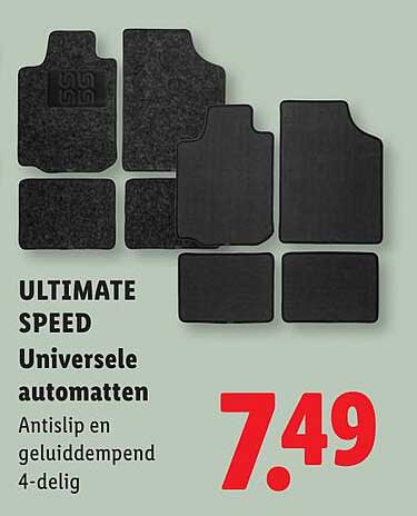 ULTIMATE SPEED Universele automatten