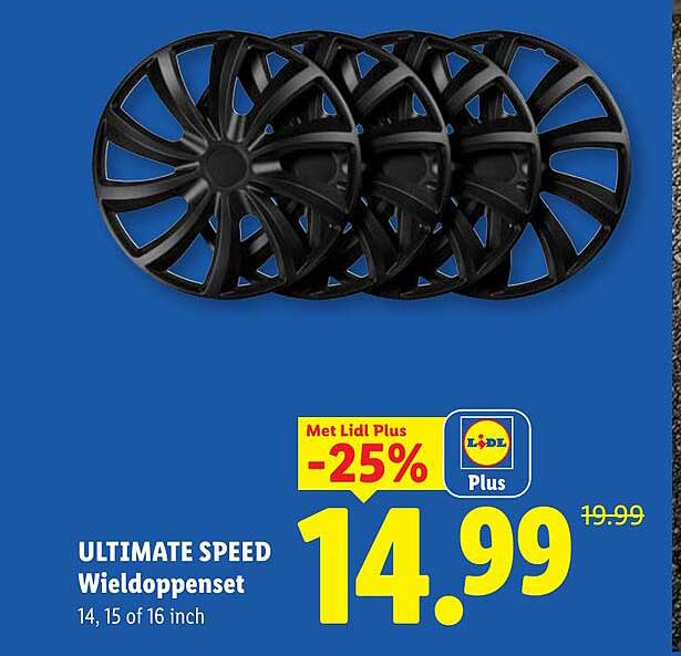 ULTIMATE SPEED Wieldoppenset 14, 15 of 16 inch Met Lidl Plus -25%