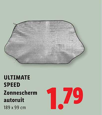 ULTIMATE SPEED Zonnescherm autoruit 189 x 99 cm