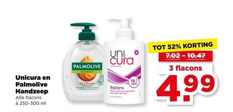 Unicura en Palmolive Handzeep
