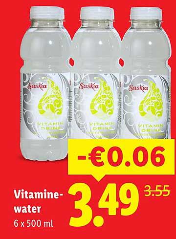 Vitamine-water 6 x 500 ml
