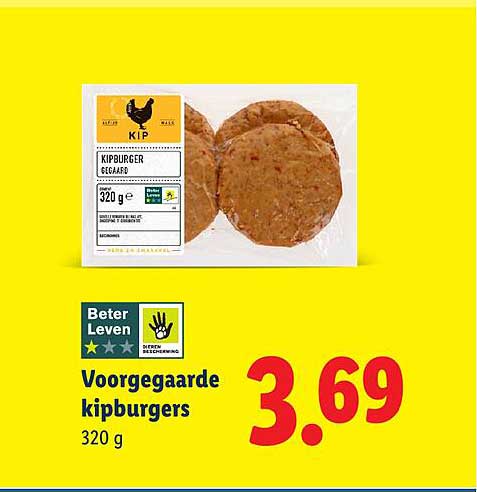 Voorgegaarde kipburgers