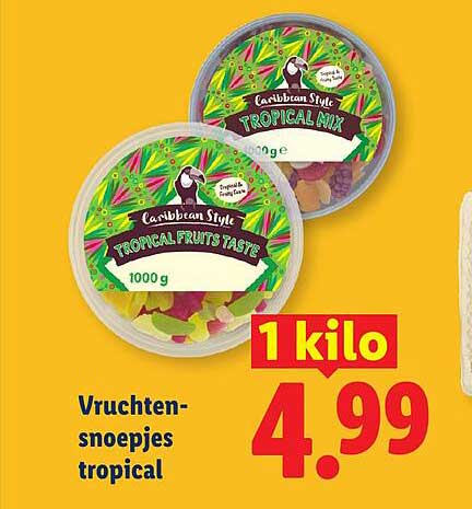 Vruchten-snoepjes tropical