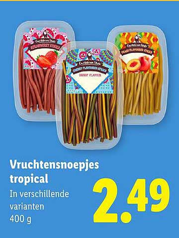 Vruchtensnoepjes tropical