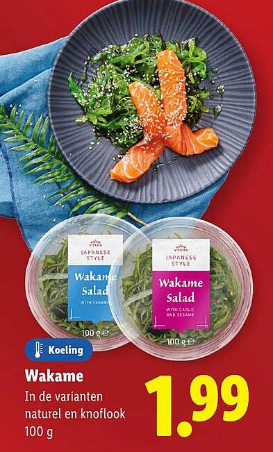 Wakame In de varianten naturel en knoflook 100 g