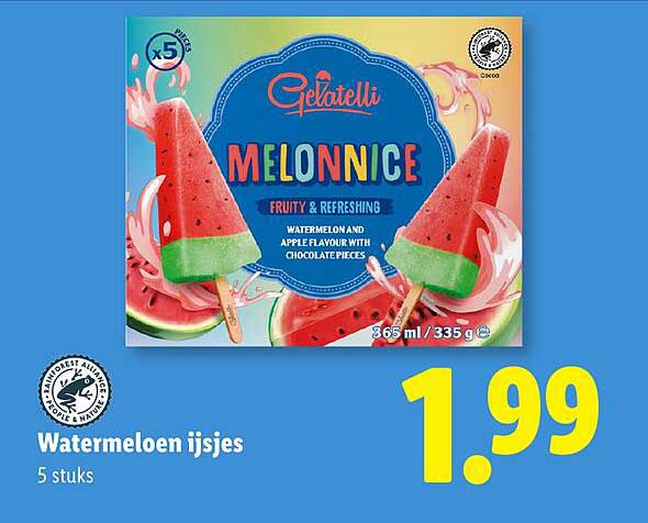 Watermeloen ijsjes