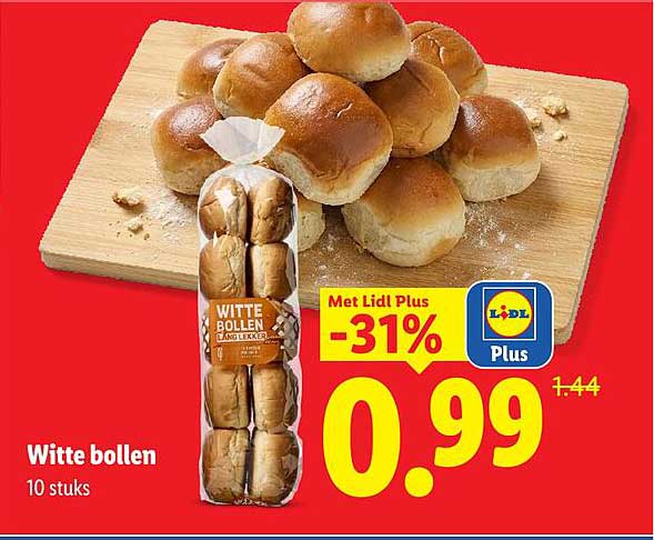 Witte bollen 10 stuks