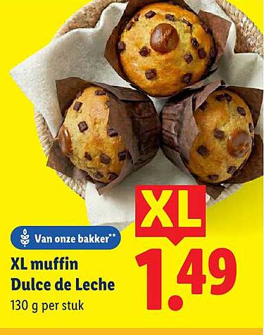 XL muffin Dulce de Leche