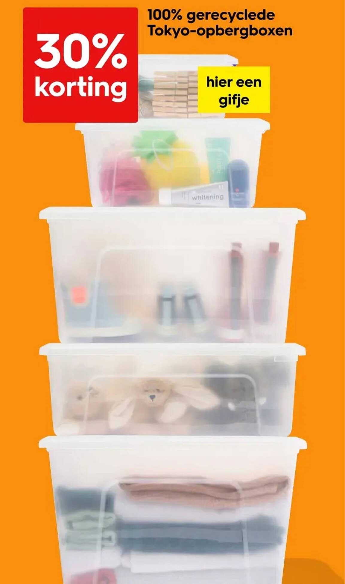 100% gerecyclede Tokyo-opbergboxen