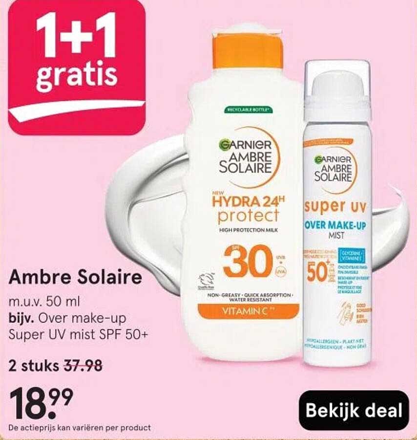1+1 gratis Ambre Solaire