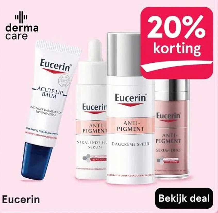 20% korting op Eucerin producten