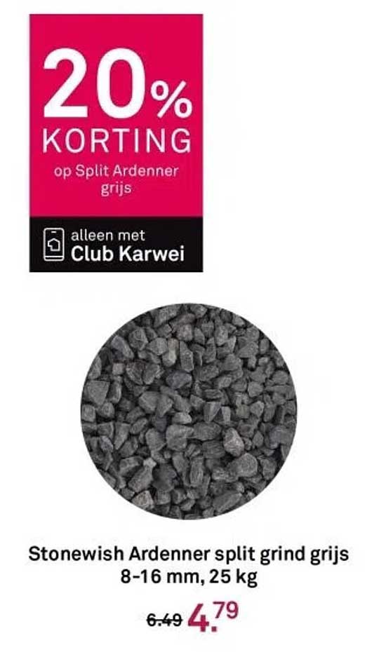 20% KORTING op Split Ardenner grijs