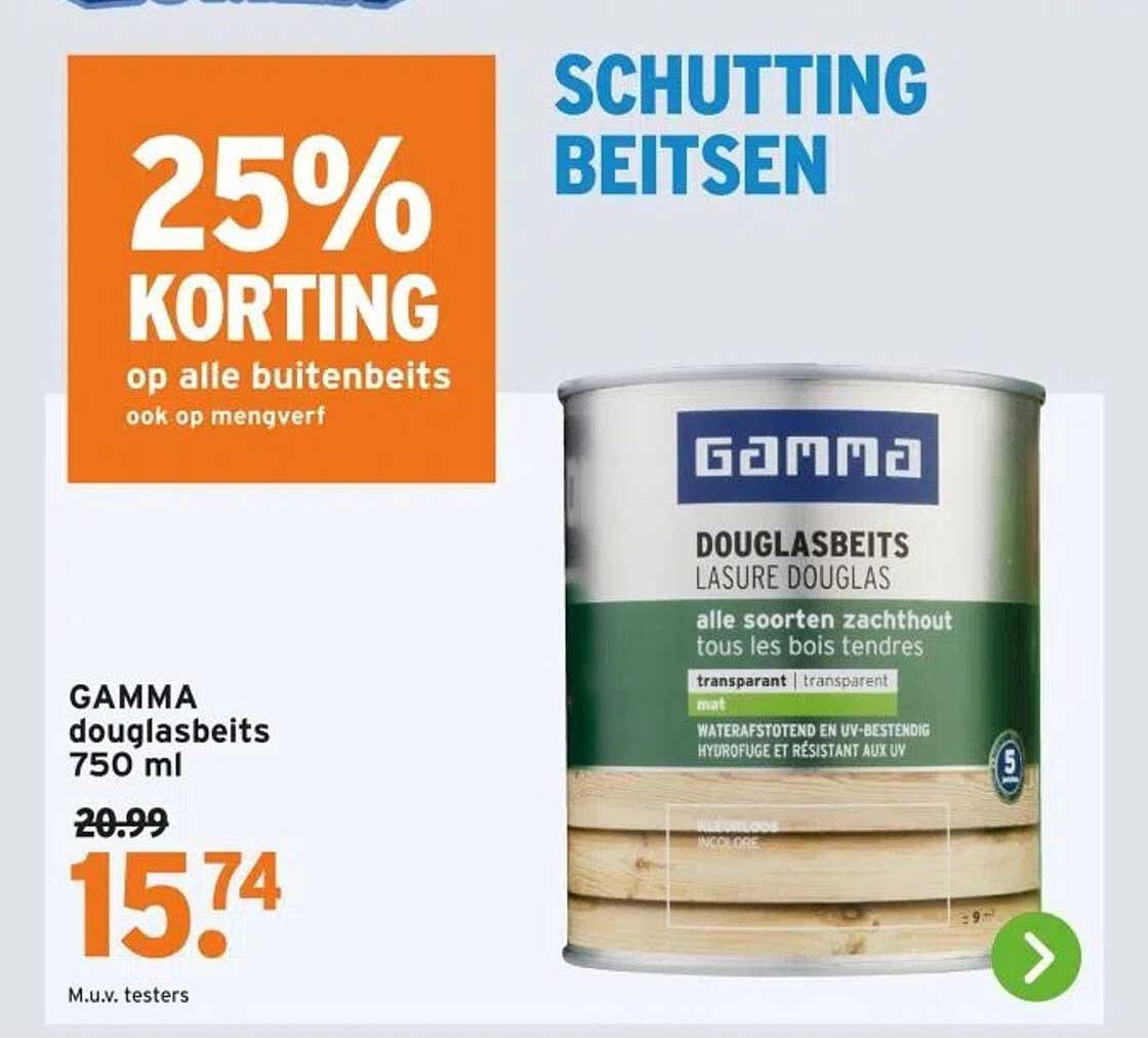 25% KORTING op alle buitenbeits