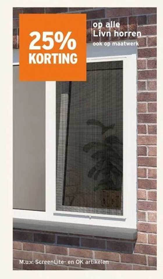 25% KORTING op alle Livin horren ook op maatwerk