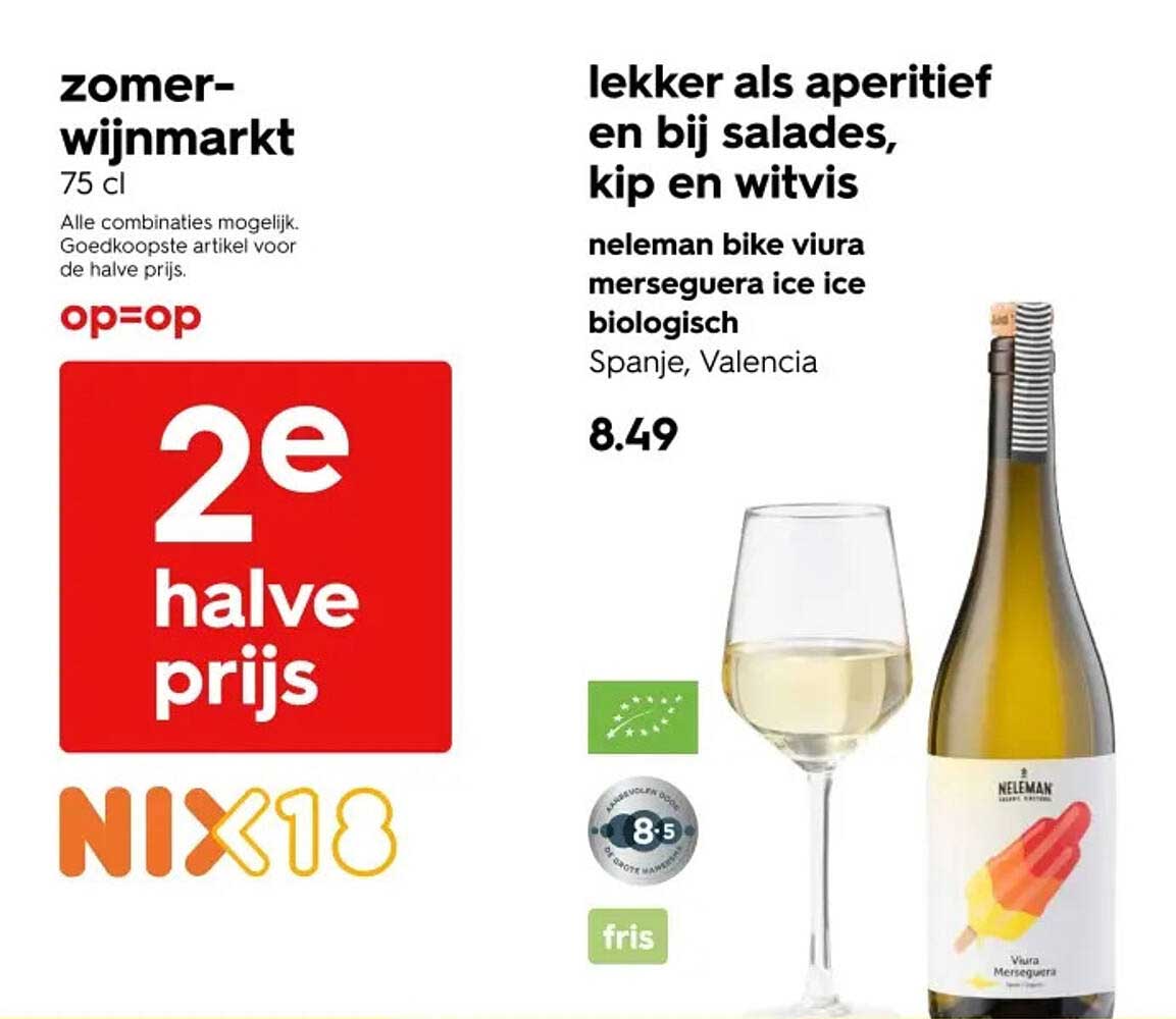 2e halve prijs
