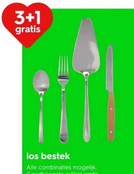 3+1 gratis los bestek