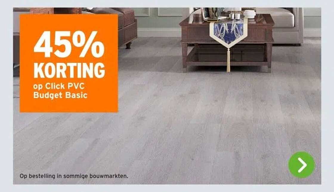 45% KORTING op Click PVC Budget Basic