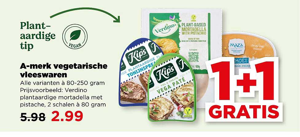 A-merk vegetarische vleeswaren