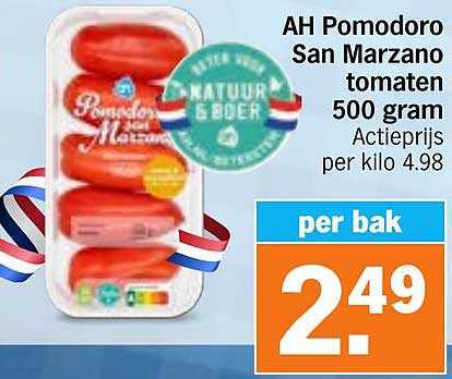 AH Pomodoro San Marzano tomaten 500 gram