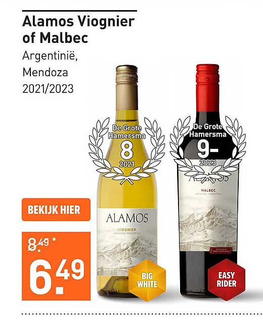 Alamos Viognier of Malbec