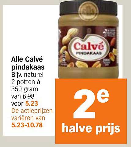 Alle Calvé pindakaas