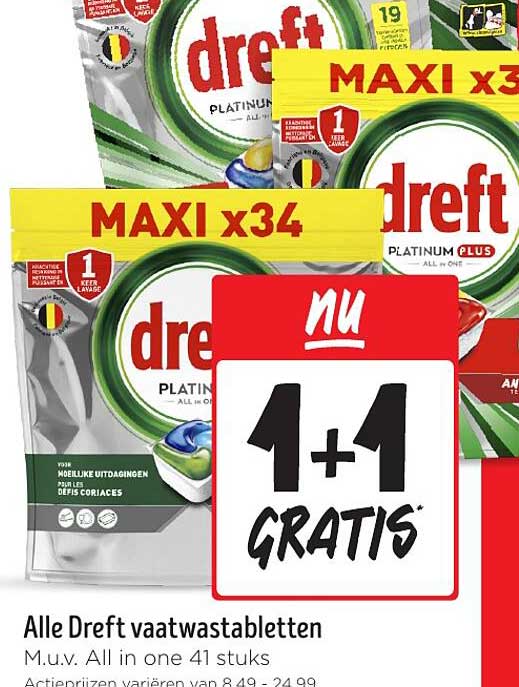 Alle Dreft vaatwastabletten