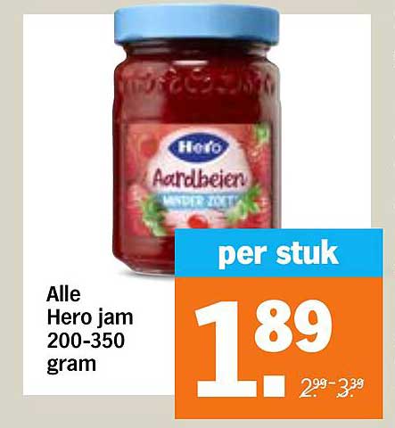 Alle Hero jam 200-350 gram