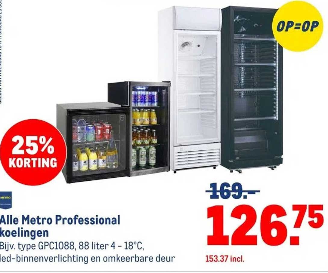 Alle Metro Professional koelingen