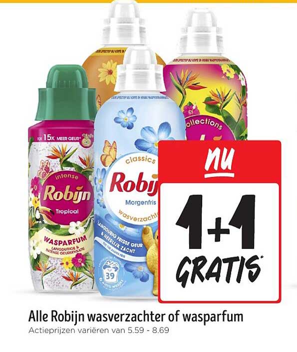 Alle Robijn wasverzachter of wasparfum