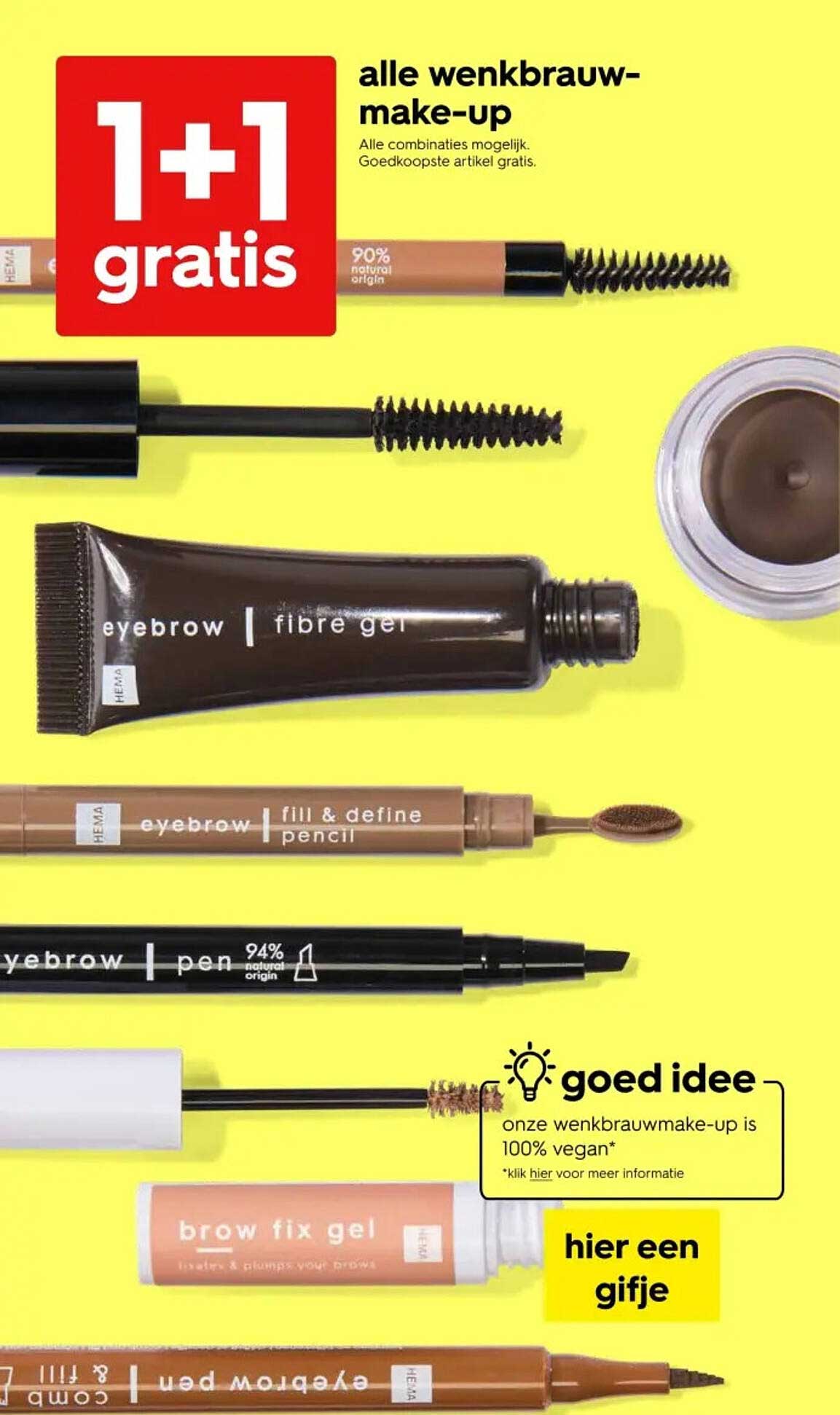 alle wenkbrauw-make-up