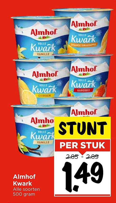 Almhof Kwark Alle soorten 500 gram
