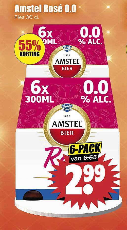 Amstel Rosé 0.0 Fles 30 cl