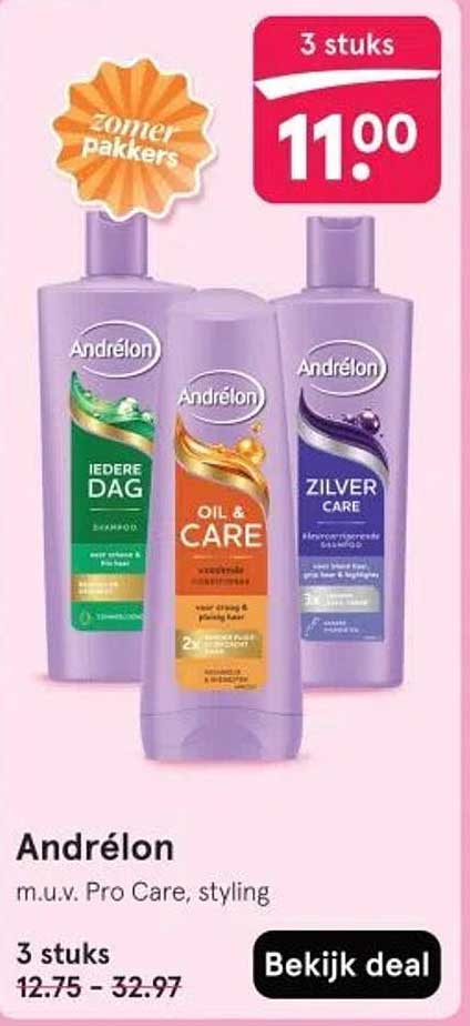 Andrélon m.u.v. Pro Care, styling