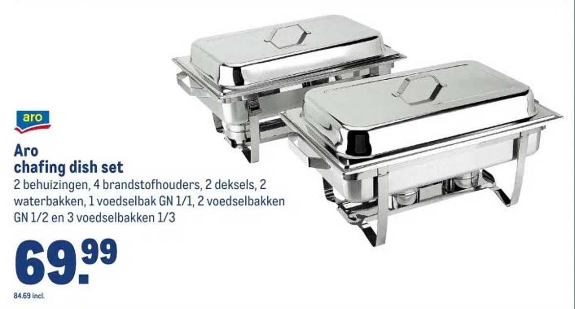 Aro chafing dish set