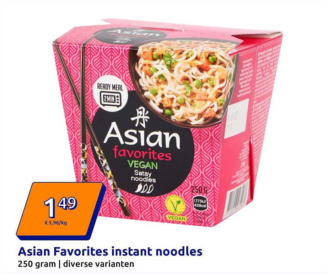 Asian Favorites instant noodles