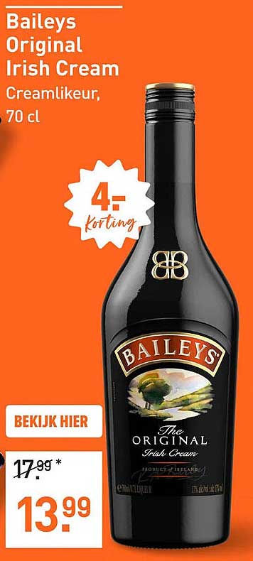 Baileys Original Irish Cream, 70 cl