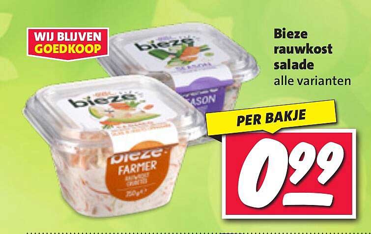 Bieze rauwkost salade alle varianten