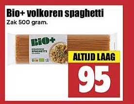 Bio+ volkoren spaghetti