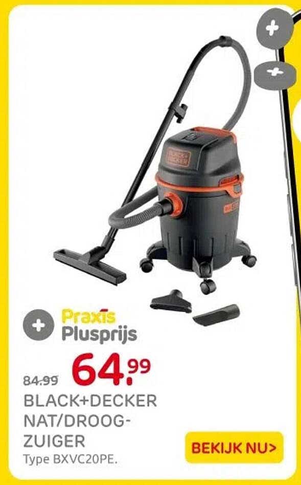 BLACK+DECKER NAT/DROOG-ZUIGER Type BXVC20PE.