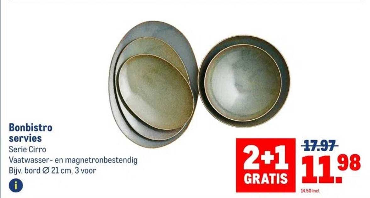 Bonbistro servies Serie Cirro