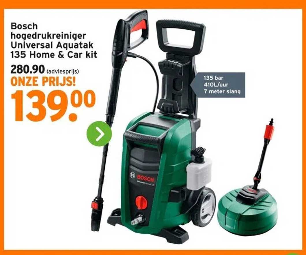 Bosch hogedrukreiniger Universal Aquatak 135 Home & Car kit