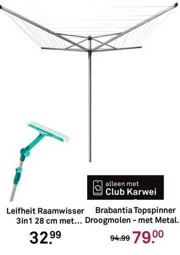 Brabantia Topspinner Droogmolen - met Metal.