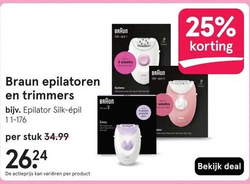 Braun epilatoren en trimmers