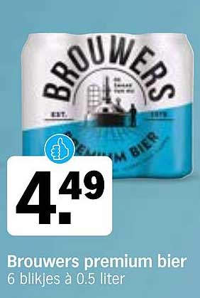 Brouwers premium bier