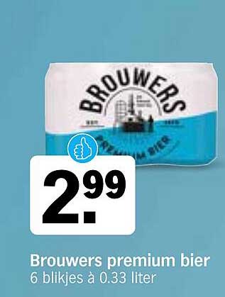 Brouwers premium bier